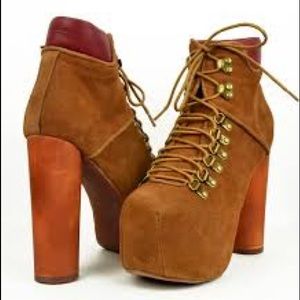 SOLD! Jeffrey Campbell Everest Tan Suede Boots